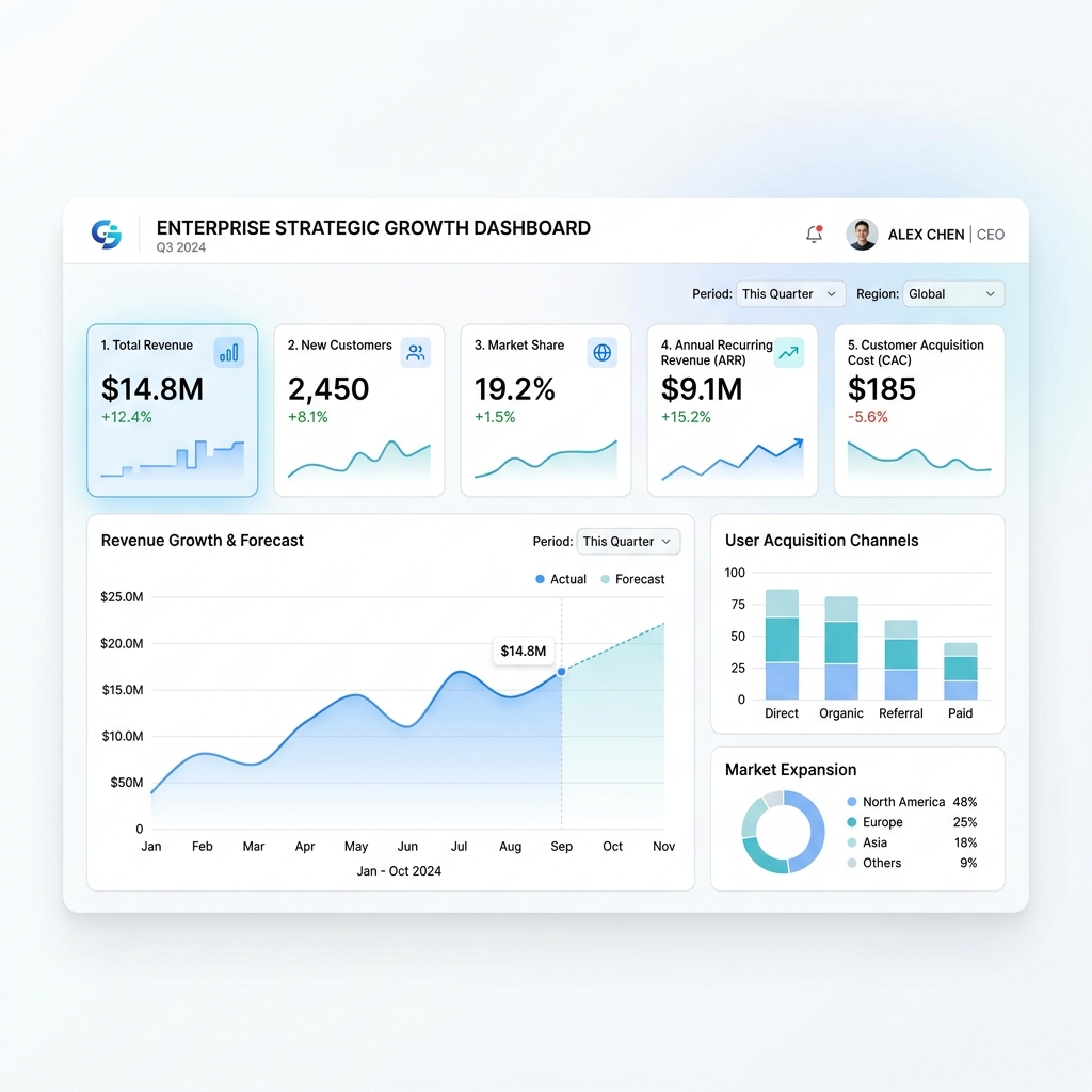 Strategic Growth & Forecasting Dashboard